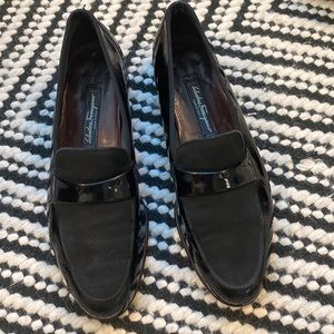 Ferragamo men tuxedo dress loafers